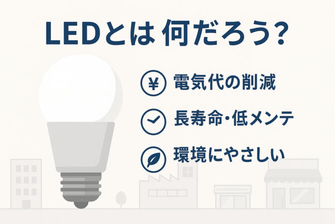 LEDとは何だろう？｜近畿 工場・建屋工事・メンテンナンスセンター