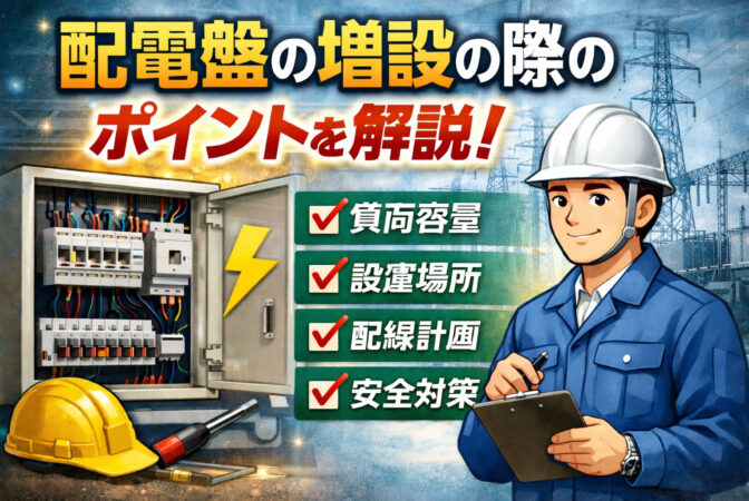 配電盤の増設を検討する上でのポイントを解説！｜近畿 工場・建屋工事・メンテンナンスセンター