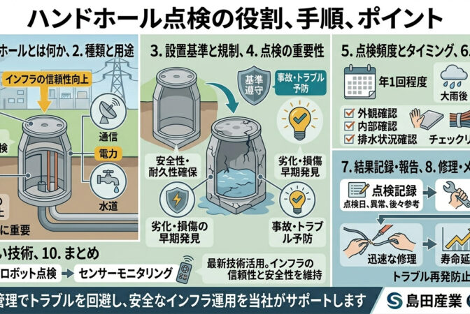 ハンドホールの点検について｜近畿 工場・建屋工事・メンテナンスセンター