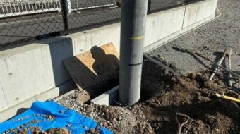 コンクリ－ト柱　建柱工事｜近畿 工場・建屋工事・メンテンナンスセンター