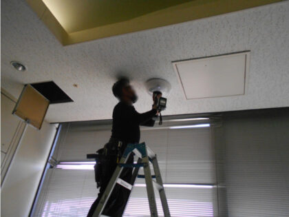 市立病院パーテーション設置に伴う電灯コンセント工事｜近畿 工場・建屋工事・メンテンナンスセンター