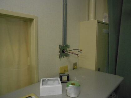 市立病院放射線科前室の電源設備拡充工事について｜近畿 工場・建屋工事・メンテンナンスセンター