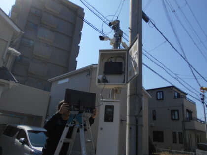 市区町村向け防犯カメラ保守点検業務｜近畿 工場・建屋工事・メンテンナンスセンター