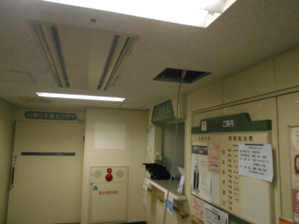 市立病院パーテーション設置に伴う電灯コンセント工事｜近畿 工場・建屋工事・メンテンナンスセンター