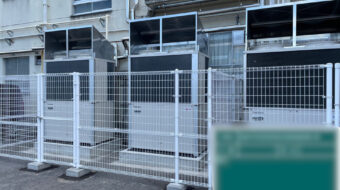 市立中学校の空調設備設置工事｜業務用エアコン新設施工事｜近畿 工場・建屋工事・メンテンナンスセンター