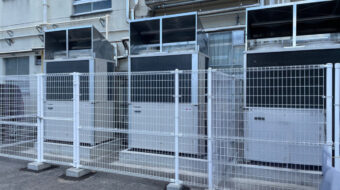 市立中学校の空調設備設置工事｜業務用エアコン新設施工事｜近畿 工場・建屋工事・メンテンナンスセンター