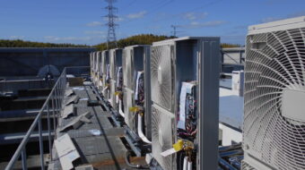 商工会議所の空調設備改修工事｜業務用エアコン更新（5馬力15台ほか導入）｜近畿 工場・建屋工事・メンテンナンスセンター